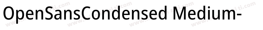 OpenSansCondensed Medium字体转换